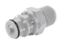 60PP Series 3/8 Inch (in) Size Non-Valved and Valved Male Thread Plug