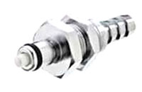 20CB Series 1/8 Inch (in) Inside Diameter (ID) Tube Size Non-Valved and Valved Panel Mount Hose Barb Plug