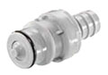 60PP Series 3/8 Inch (in) Tube Inner Diameter (ID) Non-Valved and Valved In-Line Hose Barb Plug