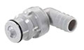 60PP Series 3/8 Inch (in) Tube Inner Diameter (ID) Non-Valved and Valved Elbow Hose Barb Plug