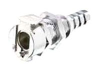 20CB Series 1/8 Inch (in) Inside Diameter (ID) Tube Size Non-Valved and Valved Panel Mount Hose Barb Socket