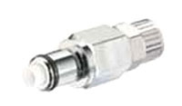 20CB Series 0.10 Inch (in) Inside Diameter (ID) Tube Size Non-Valved and Valved In-Line Poly-Tube Fitting (PTF) Plug