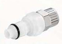 50AC Series 0.17 Inch (in) Inside Diameter (ID) Tube Size Non-Valved and Valved In-Line Poly-Tube Fitting (PTF) Plug