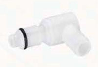 50AC Series 1/4 Inch (in) Inside Diameter (ID) Tube Size Non-Valved and Valved Elbow Hose Barb Plug