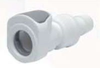 50GP Series 3/8 Inch (in) Inside Diameter (ID) Tube Size Long Body Non-Valved and Valved In-Line Hose Barb Socket