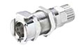 40CB Series 0.17 Inch (in) Inside Diameter (ID) Tube Non-Valved and Valved Panel Mount Poly-Tube Fitting (PTF) Socket