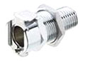 40CB Series 1/4 Inch (in) Size Non-Valved and Valved Panel Mount Male Thread Socket