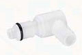 50AC Series 1/4 Inch (in) Inside Diameter (ID) Tube Size Non-Valved and Valved Elbow Hose Barb Plug
